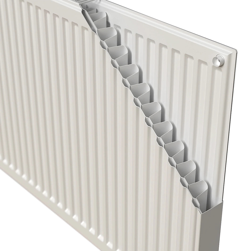 Kudox White Type 21 Double Panel Radiator, (W)800mm x (H)600mm (R41)