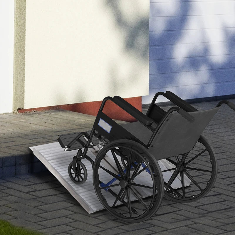 HOMCOM 2ft Folding Aluminum Wheelchair Ramp Access Aid (R82)