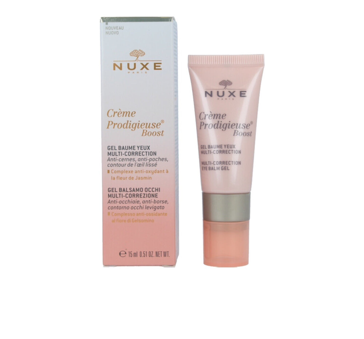 NUXE Creme Prodigieuse Boost Multi-Correction Eye Balm Gel 15ml NEW (R445*) (L)