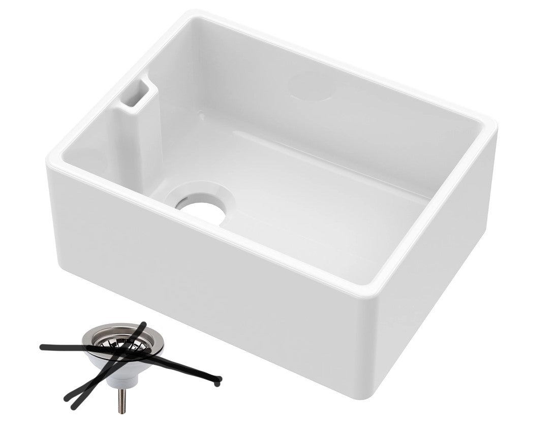 Single Bowl Fireclay Belfast Sink 25 x 46 x 62cm (R145)