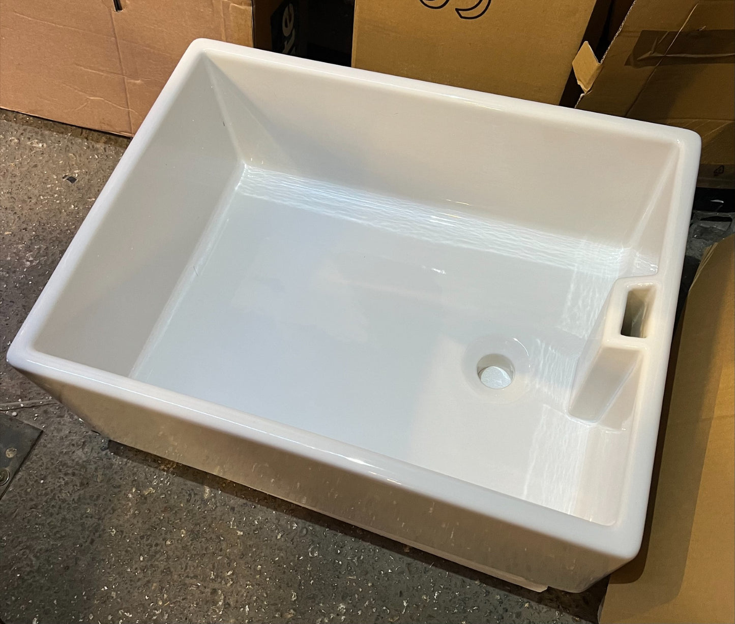 Single Bowl Fireclay Belfast Sink 25 x 46 x 62cm (R145)