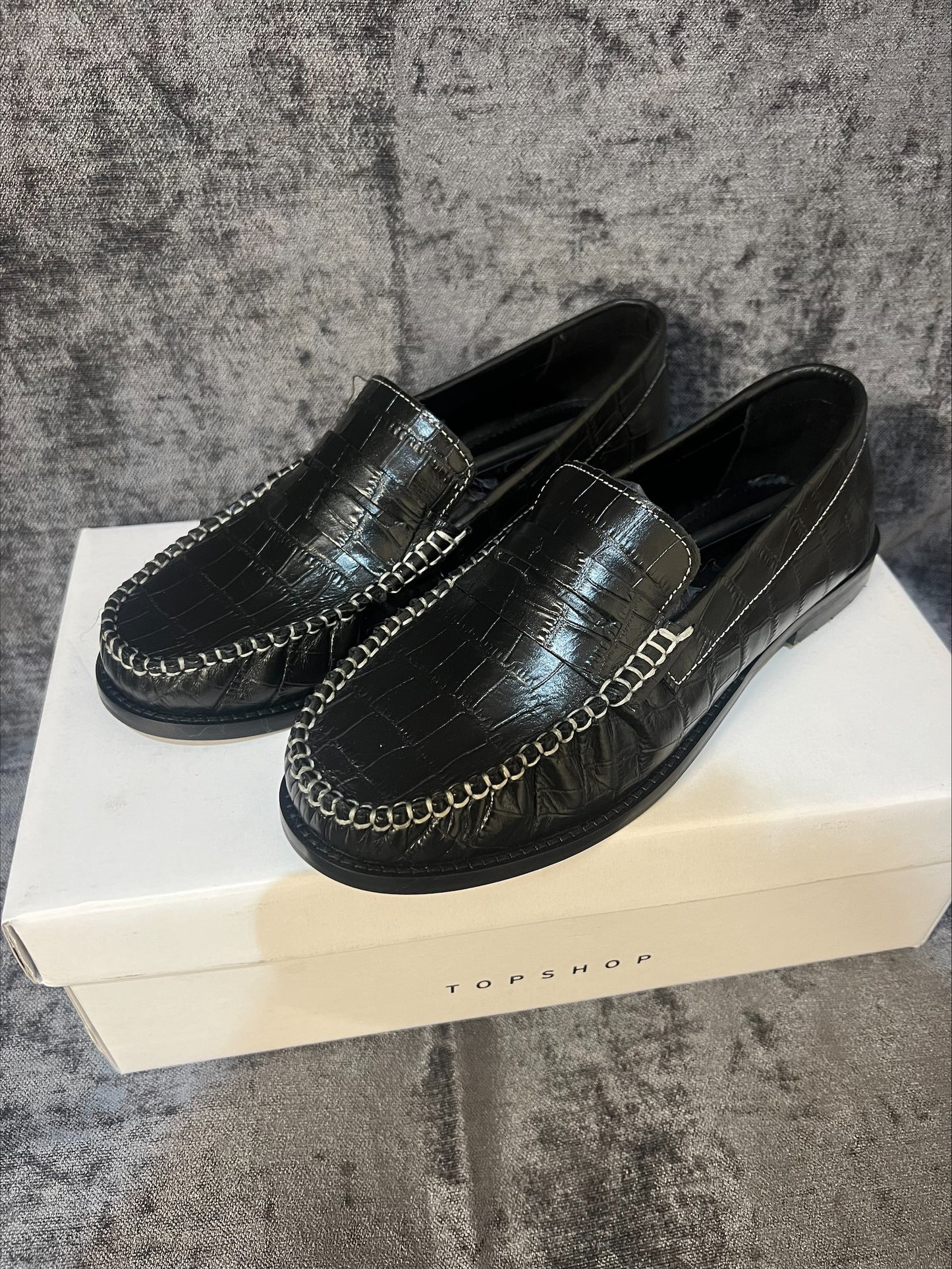 London Leather Loafer in Black UK 3 NEW FREE NEXT DAY P&P (H)