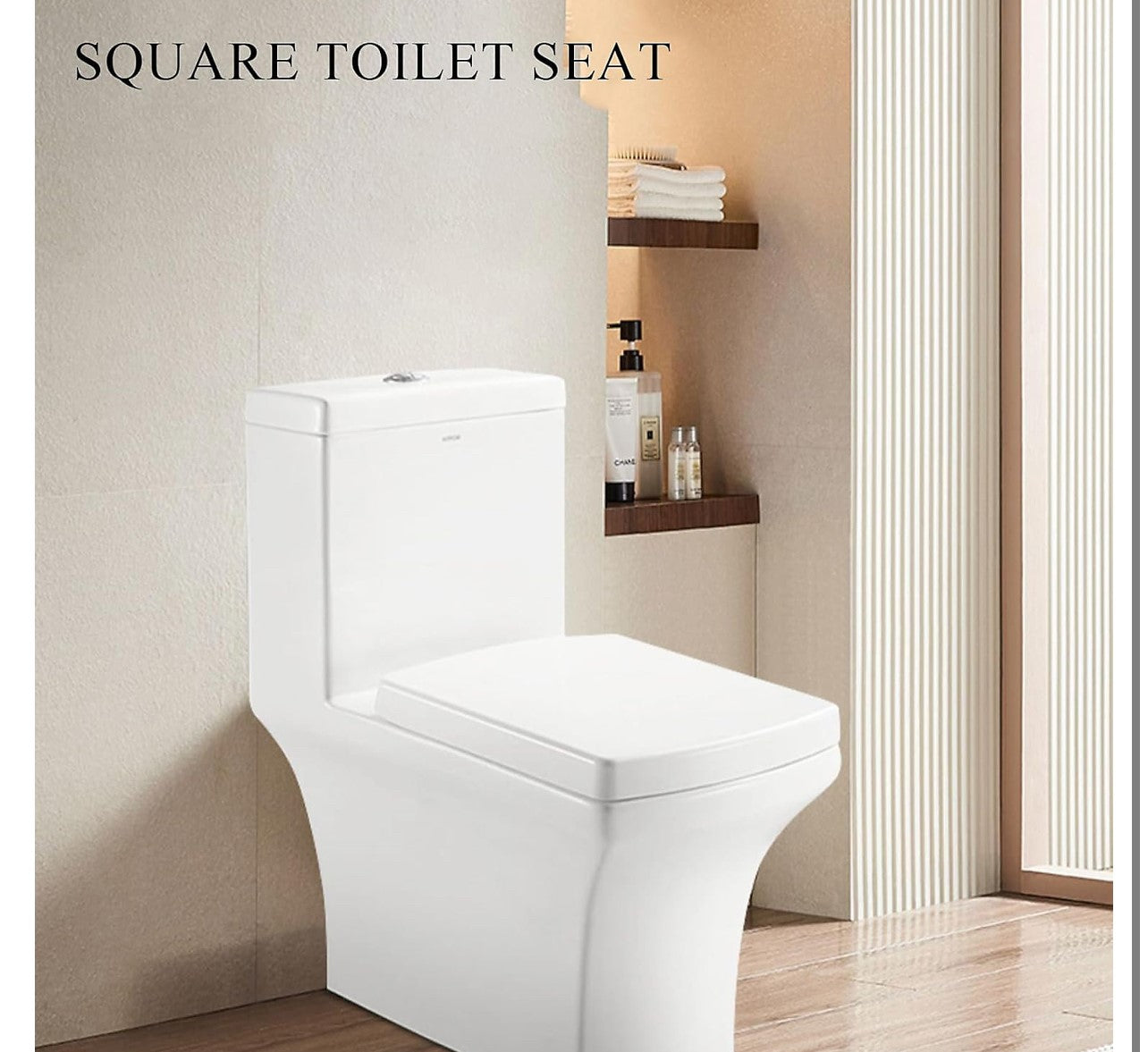 Square Soft Close Quick Release Toilet Seat (R125) (J)