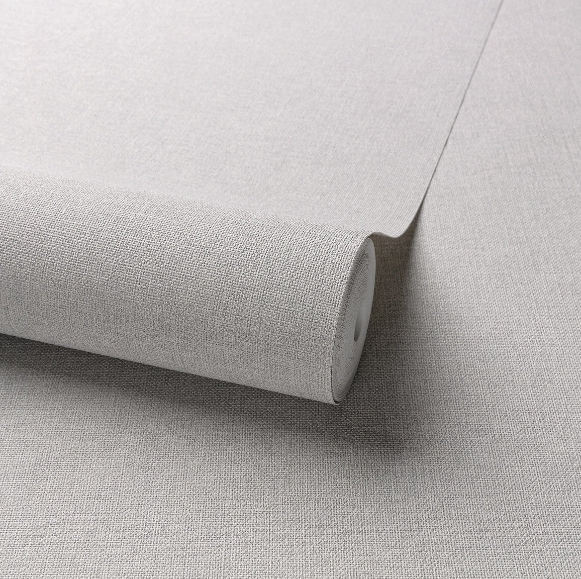 Grandeco Panama Plain Textured Linen Fabric Wallpaper, Light Grey (Batch 428641) E2 (G*)