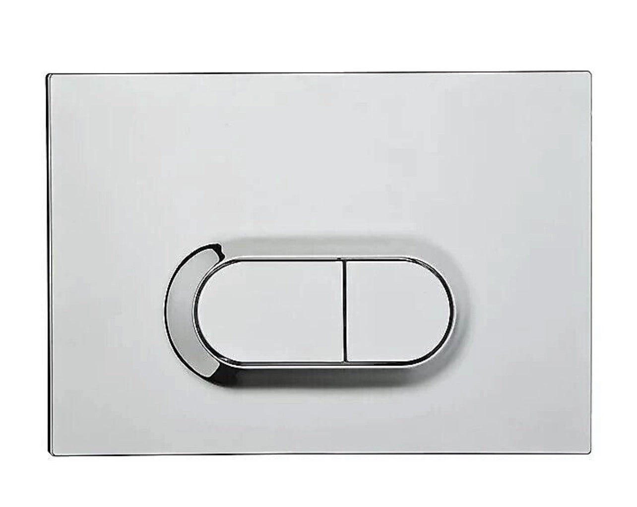 VitrA Loop O Flush Plate Chrome Plated Dual Flush for VitrA WC Frames - Chrome (R384) (Room1)