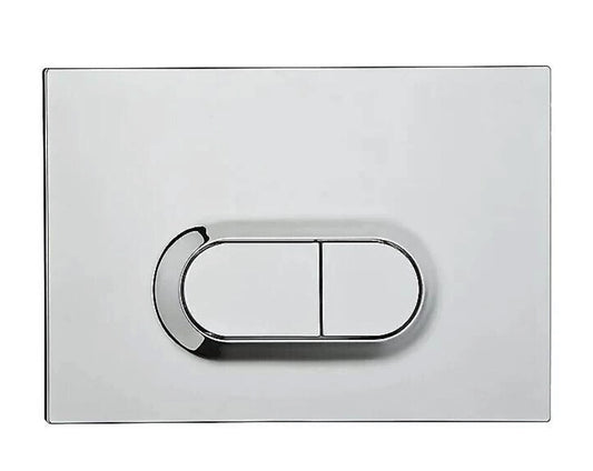 VitrA Loop O Flush Plate Chrome Plated Dual Flush for VitrA WC Frames - Chrome (R384) (Room1)