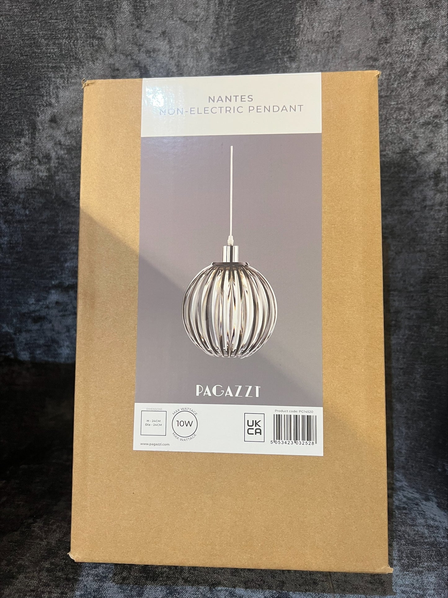 NANTES SMOKE PENDANT LIGHT SHADE (R381) Room2