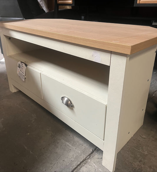 Tv Unit Oak Top With 2 Draws (R449*) COLLECTION ONLY!