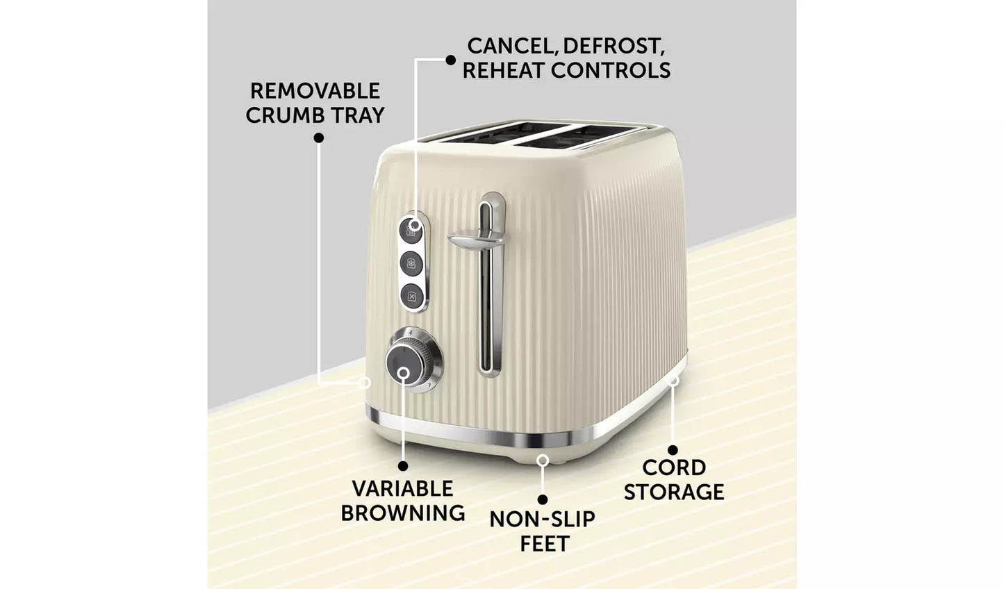 Breville Bold Collection Vanilla Cream 2 Slice Toaster (J)