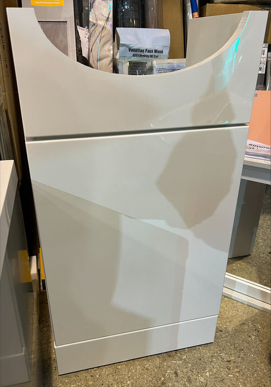 White Gloss Under Sink Cabinet 1 Door (R35)