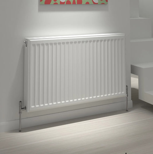 Kudox White Single Panel Radiator (W)1400mm x (H)500mm (R8)