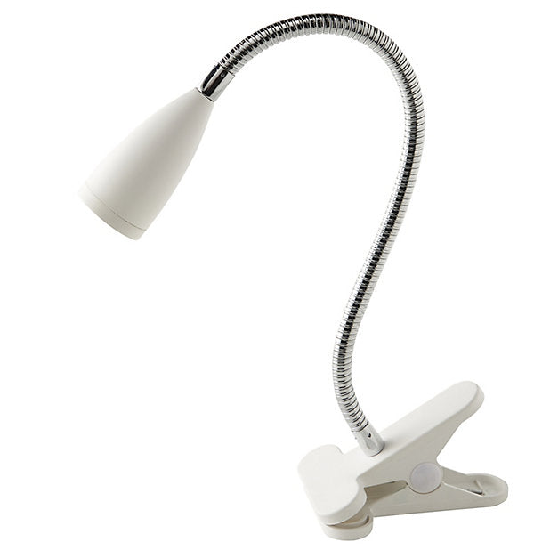 Colours Kulm White Clip-On Desk Lamp (J)