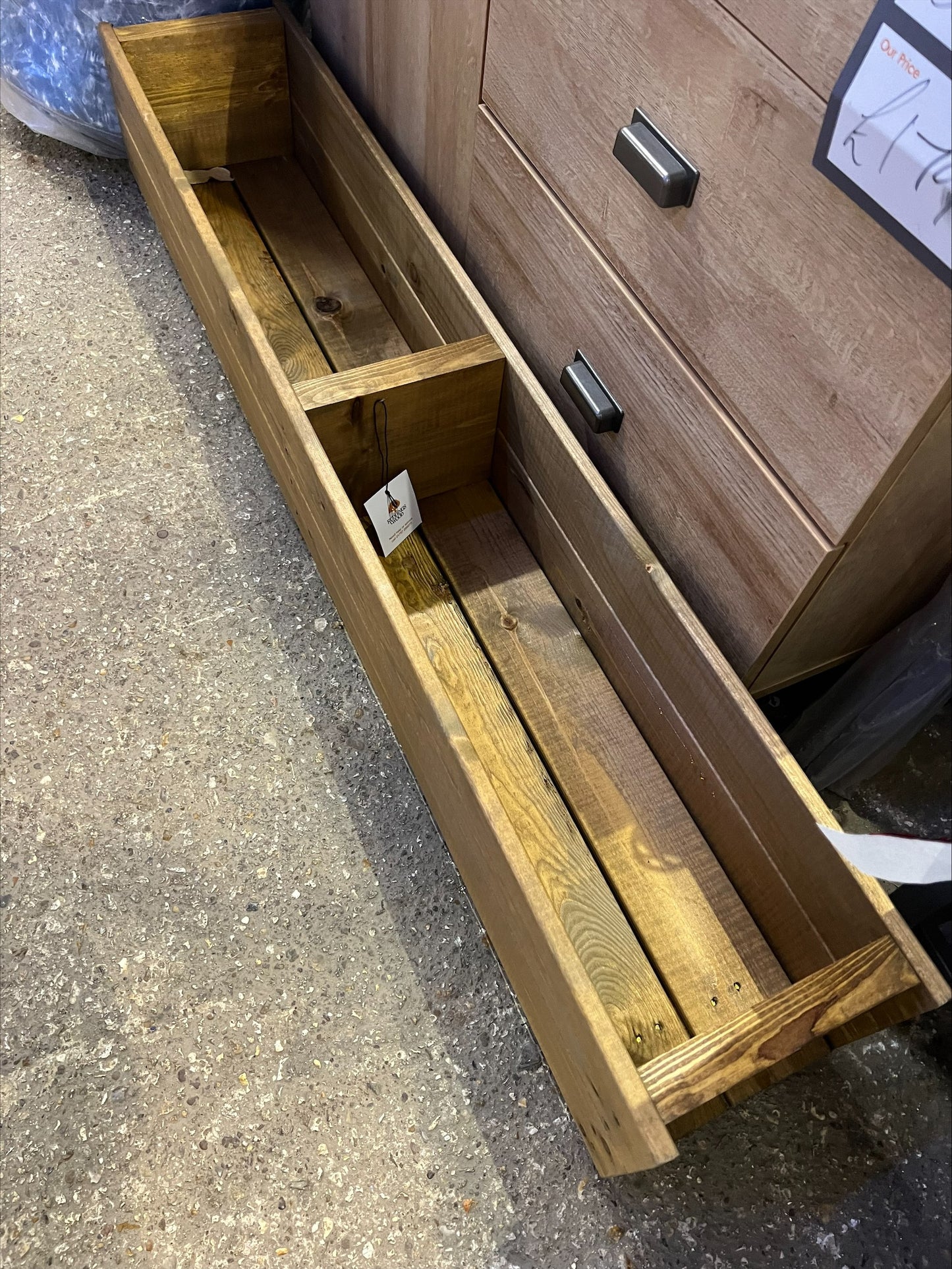 Ruddings Wood Wooden Trough Planter Timber (R84)